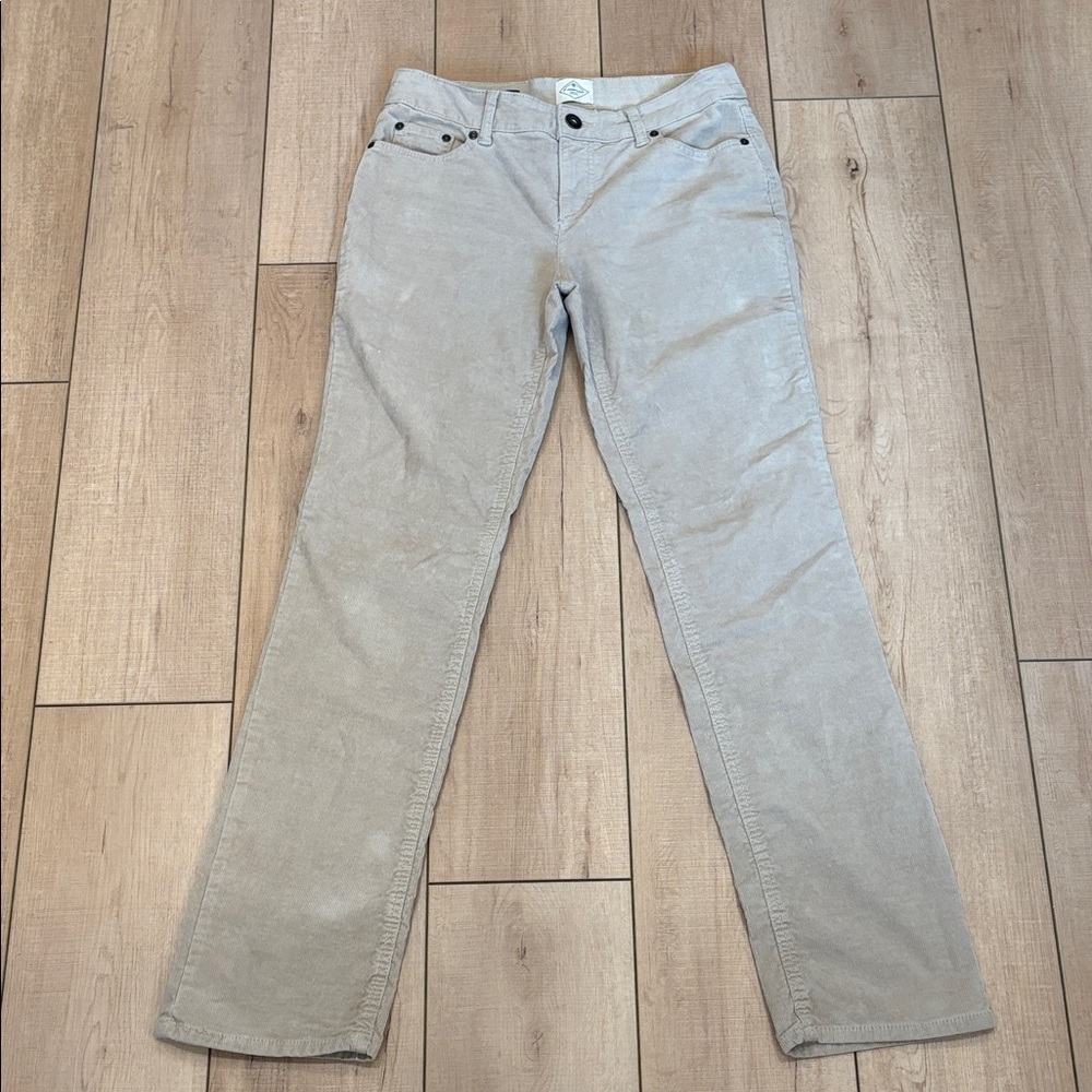 St. John's Bay Women’s Tan Corduroy Straight Leg Pants